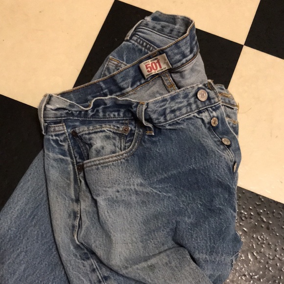 Levi’s Original 501 distressed red tag jeans 38X34 - Picture 10 of 12